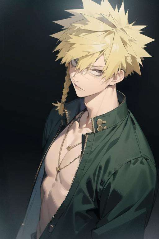 masterpiece, best quality, high quality, 1boy, solo, male focus, looking at viewer, upper body, <lora:choubei_aza:0.76>, choubei_aza, blonde hair, spiked hair, necklace, braid, realistic, gakuran