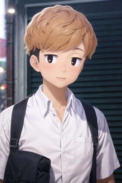 masterpiece, best quality, high quality, 1boy, solo, male focus, looking at viewer, upper body, <lora:haruya_nanjou:0.84>, haruya_nanjou, brown hair, two-tone hair, realistic