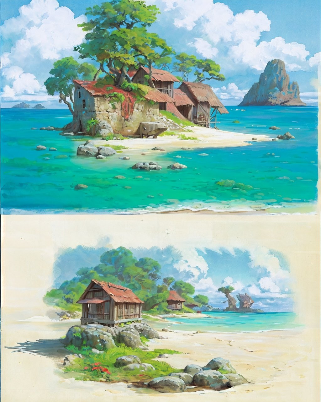 1other,Oceans, islands, ancient buildings, pirates,concept