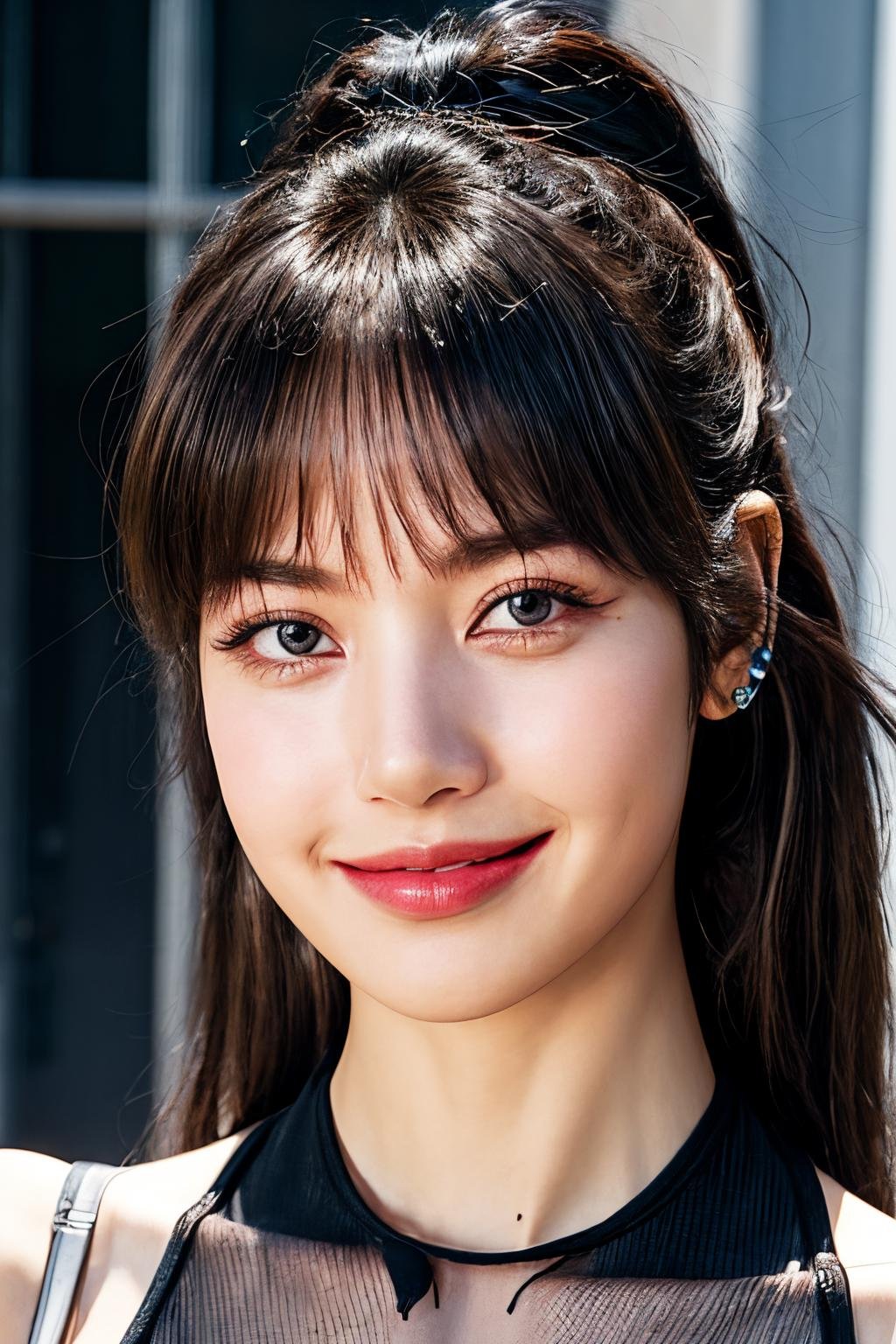 a photo of lalisamanoban, <lora:lalisamanoban_v1.0:0.8>, (smiling:1.5), (masterpiece, best quality, beautiful quality), (photorealistic:1.4), (detailed lighting, extremely detailed skin, extremely detailed hair, shadows, 8k, 1girl:1.2), <lora:add_detail:1>, looking at viewer, (High Key Lighting), best quality, official art, unity 8k wallpaper, ultra-high res, ultra-detailed, beautiful and aesthetic