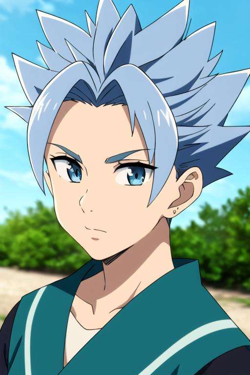 masterpiece, best quality, high quality, 1boy, solo, male focus, looking at viewer, upper body, depth of field, <lora:arden_nanatsu_no_taizai:0.70>, arden_nanatsu_no_taizai, spiked hair, blue eyes, blue hair, jewelry, yukata