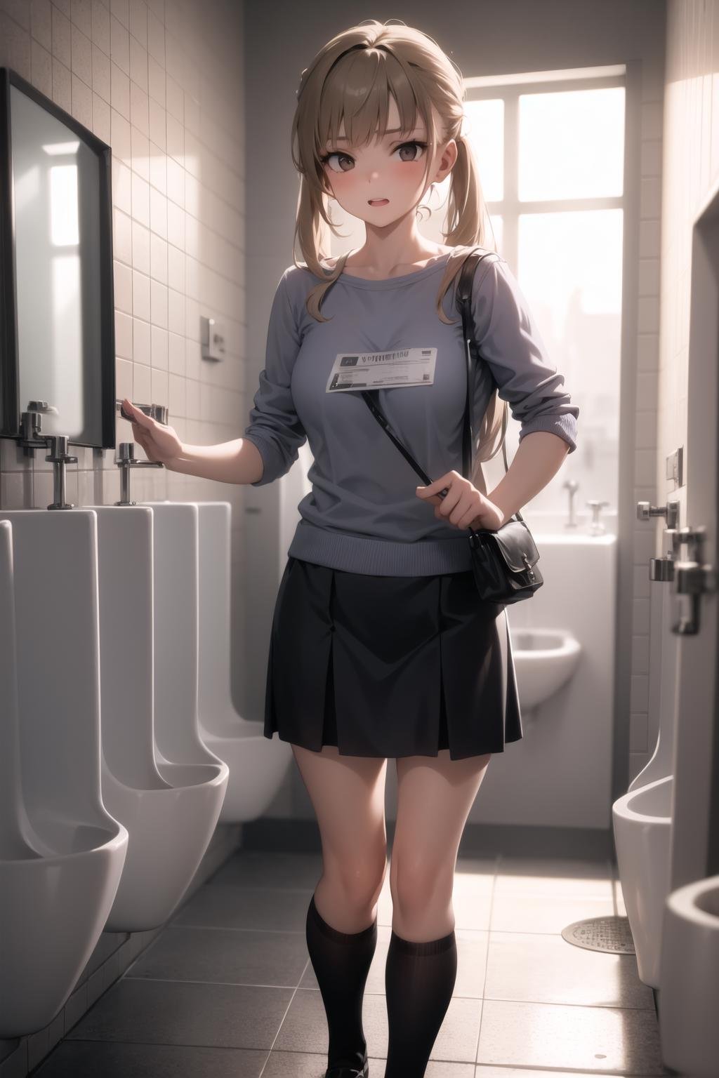 <lora:restroom_v0.2a:1>1girl, restroom, urinal,, masterpiece, best quality, highly detailed