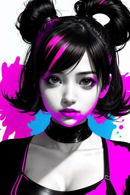 masterpiece, best quality, (realistic, highly detailed), high contrast girl, vivid colors