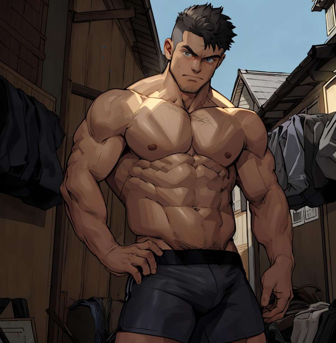 1boy,topless,huangman,undercut,(masterpiece, best quality:1.3),beautiful detailed glow,best illuminate,(((best quality,textile shading,ultra detailed))),extremely detailed CG unity 8k wallpaper,Highly Detailed beautiful and aesthetic,best light,high resolution,detailed,dynamic lighting,super detailed skin,intricate details, hyper detail, sharp detail,detailed, highres, intricate details,  <lora:huangman-000016:0.8>