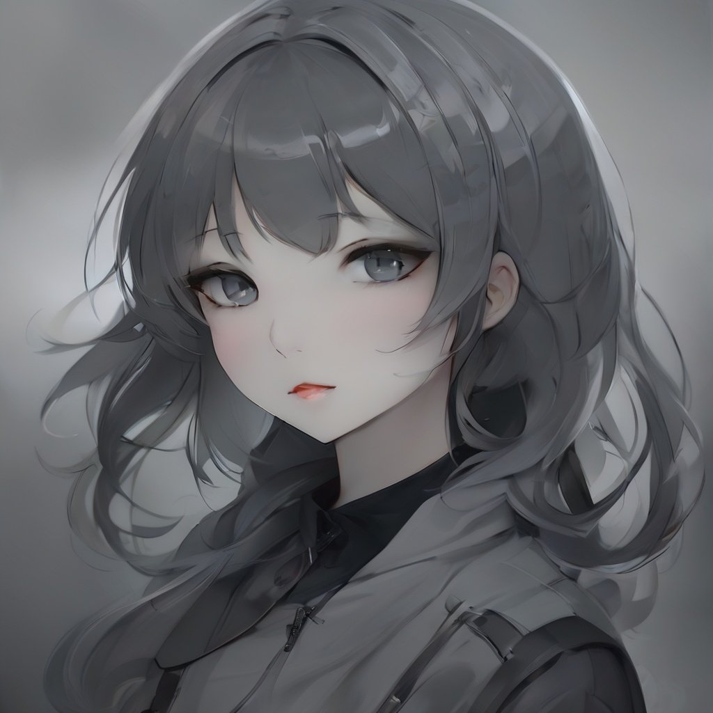 <lora:grey-pro-sdxl-lige:0.8>,(gray portrait:1.1),gray white screen,hazy atmosphere,young girls,(solo:1.3),gray and dark scenes,advanced grey,upper body,