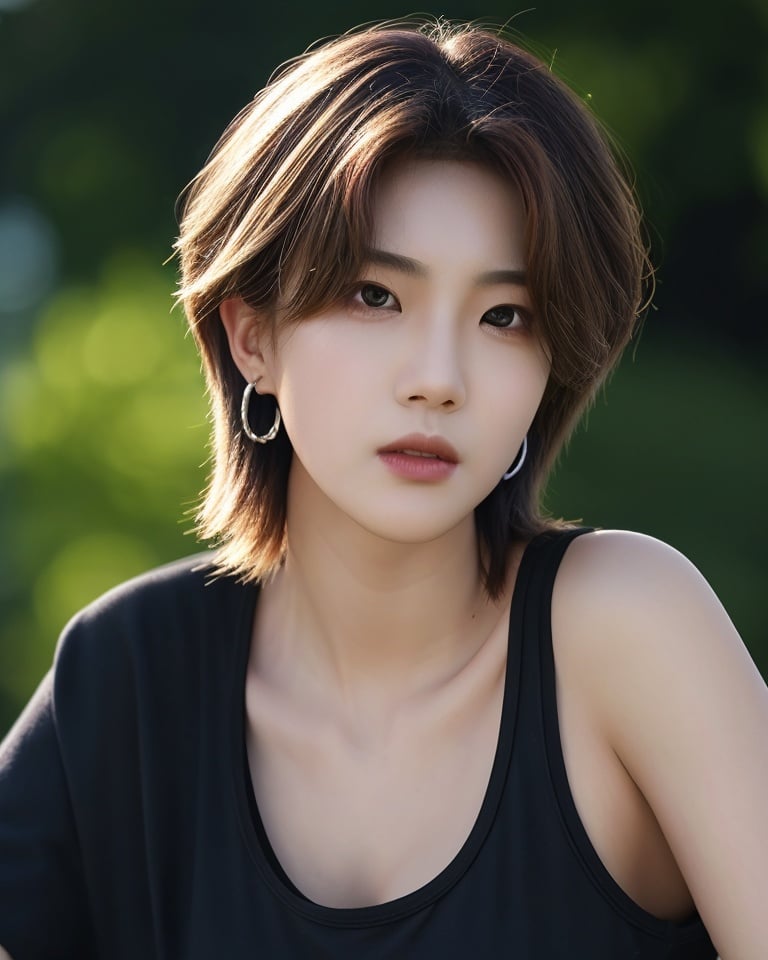 1girl,HDR,UHD,8K,best quality,masterpiece,Highly detailed,Studio lighting,ultra-fine painting,sharp focus,physically-based rendering,extreme detail description,Professional,Vivid Colors,art  gallery,Cinematic  Lighting,<lora:kus-000008:0.7>,short hair,