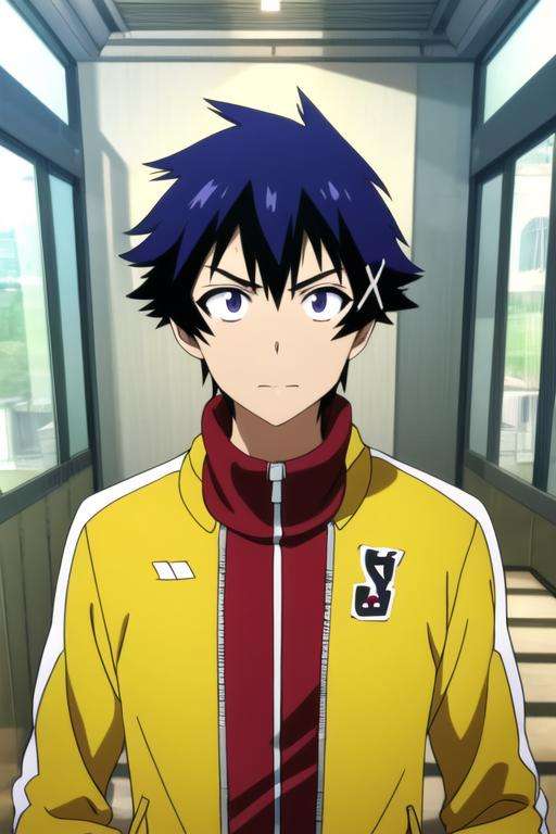 masterpiece, best quality, high quality, 1boy, solo, male focus, looking at viewer, upper body, , <lora:raku_ichijou:0.76>, raku_ichijou, , , track suit