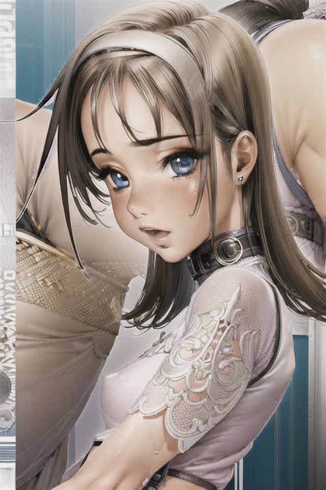 1girl, realistic, mid shot, handsome attractive little caucasian ginger girl, highly detailed eyes, handsome symmetrical face, perfect faces, outline, smooth gradient, <lora:Masamune Shirow:0.8> 