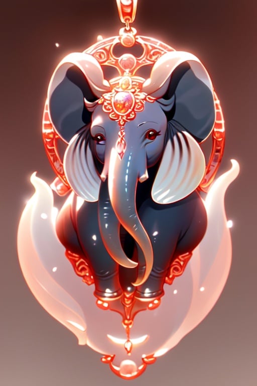 masterpiece,best quality,8k,cg,elephant Pendant