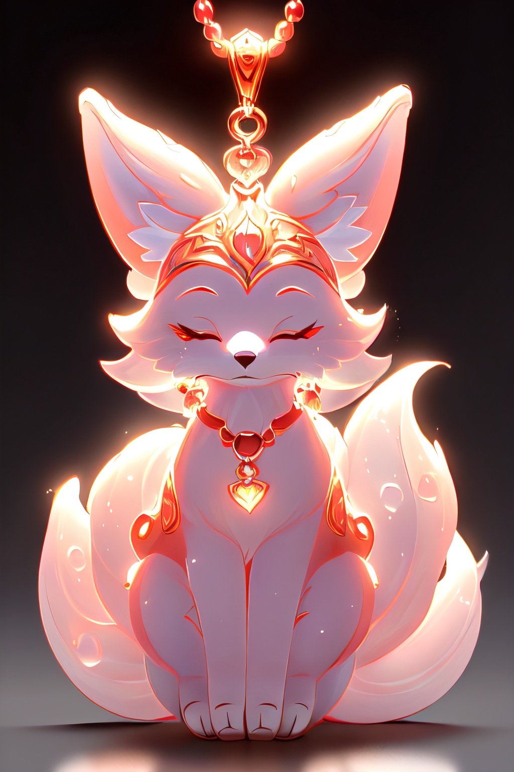 Spirit Fox Pendant,masterpiece,best quality,8k,cg,