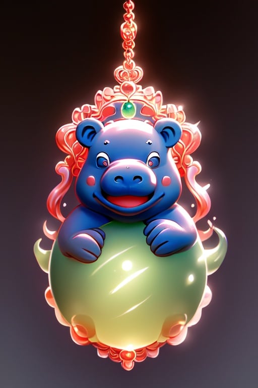 masterpiece,best quality,8k,cg,hippo Pendant