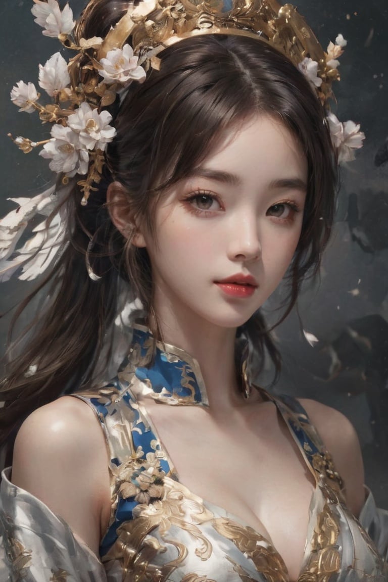 chinese girl,Masterpiece, ultra high resolution, artwork, magnificent contrast, fantasy, fantasy, atmosphere, girl, exquisite details, clear patterns, clear visuals, clarity, sophistication, realism, reality, fantasy theme, （whole body：1.5）,1girl,sc