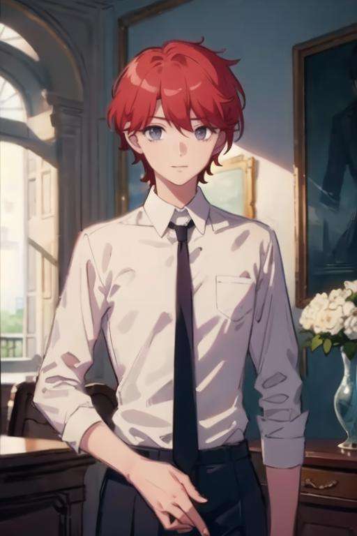 masterpiece, best quality, high quality, 1boy, solo, male focus, looking at viewer, , , <lora:sirius_dieke:0.76>, sirius_dieke, , formal, necktie, dress shirt