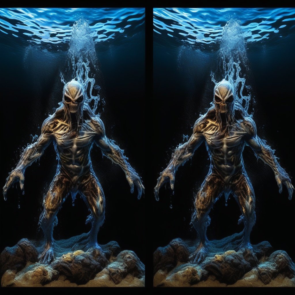 cinematic (StereoCam) Splash art, fullbody Venom character, underwater,  splash style, contour, hyperdetailed intricately detailed , unreal engine, fantastical, intricate detail, splash screen, complementary colors, fantasy concept art, 8k resolution, deviantart masterpiece, oil painting, heavy strokes, (mirror:1), paint dripping, splash art, realistic, highly detailed , StereoCam , with a white background <lora:Stereocam:0.9>  <lora:white_1_0:1>