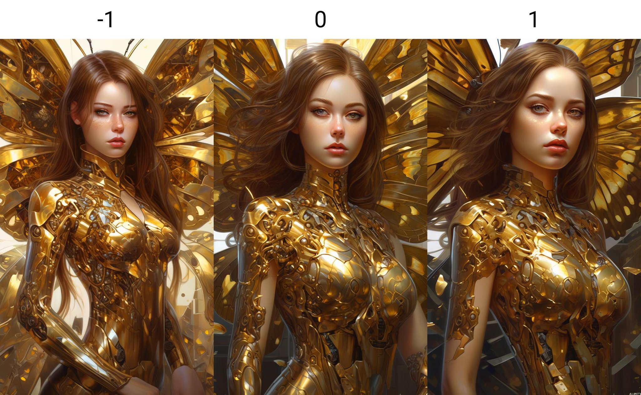 <lora:neg4all_xl_bdsqlsz_V4:-1>1girl,8k portrait of beautiful cyborg with brown hair, intricate, elegant, majestic, digital photography, art by artgerm and ruan jia and greg rutkowski surreal painting gold butterfly filigree, broken glass, (sidelighting, finely detailed beautiful eyes: 1.2), hdr,