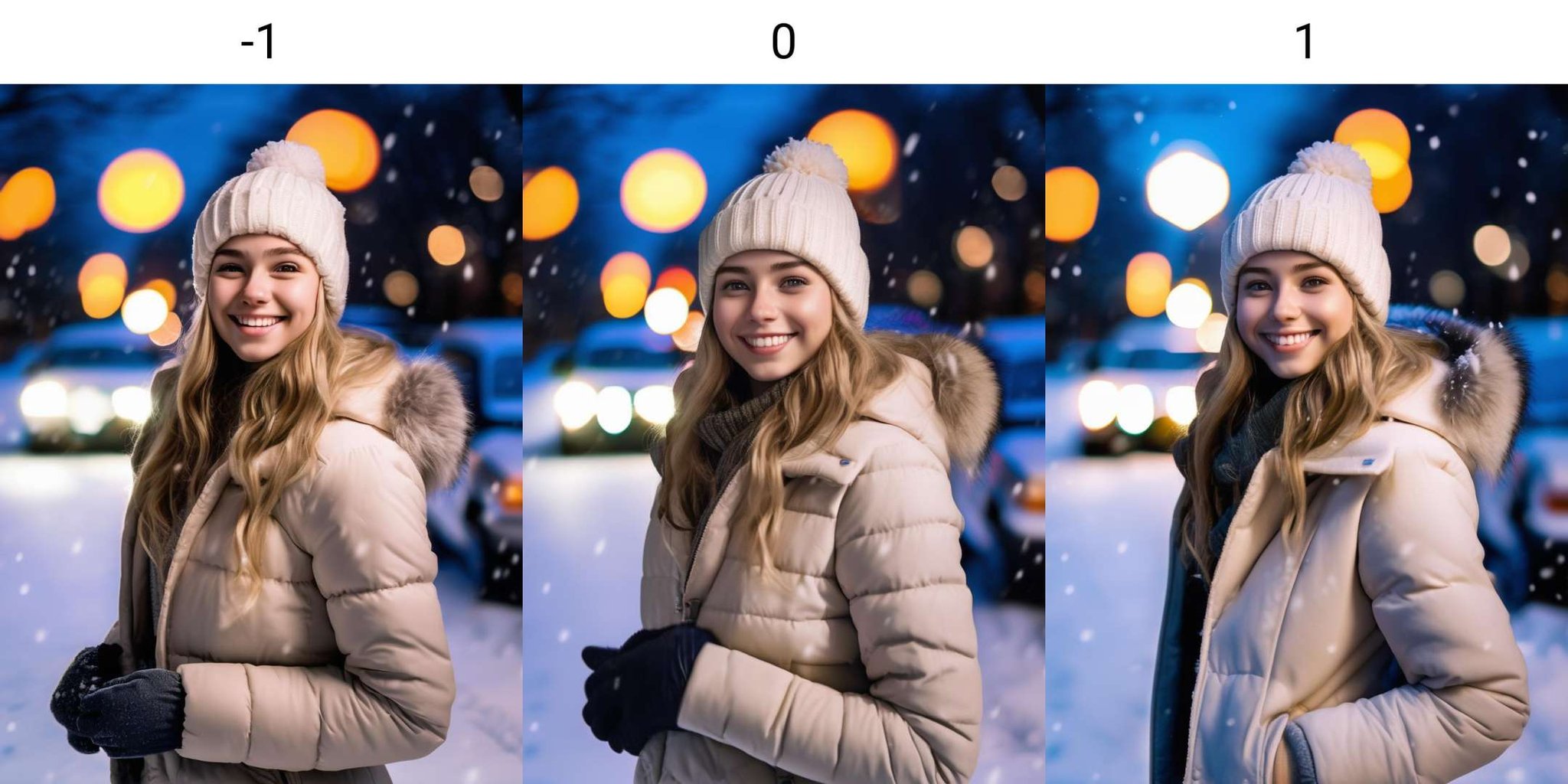 RAW photo, award winning portrait of 20yo american girl, beautiful, big smile, black eyes, throwing snowball behind a car, winter, snow in the street, winter coat and hat, dark blonde hair, outside, central park at night, (high detailed skin:1.2),8k uhd,dslr,soft lighting,high quality,film<lora:neg4all_bdsqlsz_xl_V7:-1>, 