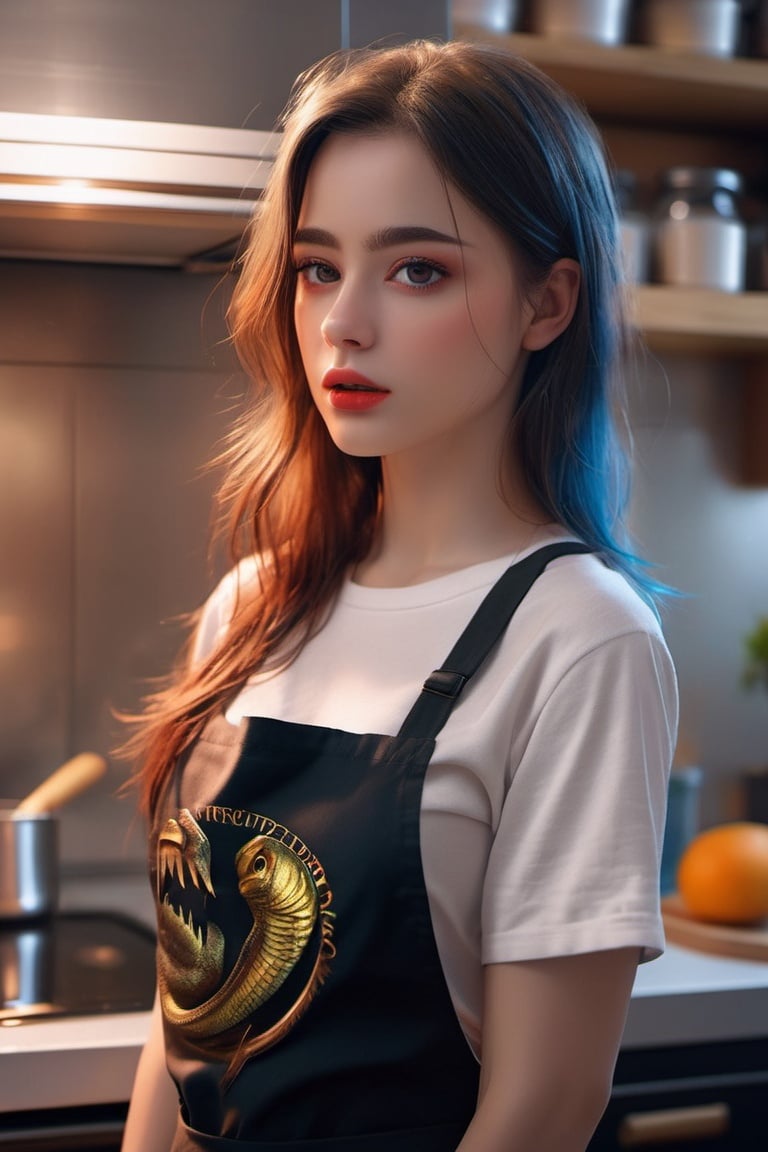 incredibly absurdres, 8k wallpaper cg, realistic, beautiful face and eyes, 1girl, nsfw, ((naked)), (((kitchen apron))), (((side boob))), in kitchen, (((from behind))), looking back,

colorful, 

ultra highly detailed, 

32 k, 

Fantastic Realism complex background, 

dynamic lighting, 

lights, 

digital painting, 

intricated pose, 

highly detailed intricated, 

stunning, 

textures, 

iridescent and luminescent scales, 

breathtaking beauty, 

pure perfection, 

divine presence, 

unforgettable, 

impressive, 

breathtaking beauty, 

Volumetric light, 

auras, 

rays, 

vivid colors reflects, 

sf, 

intricate artwork masterpiece, 

ominous, 

matte painting movie poster, 

golden ratio, 

trending on cgsociety, 

intricate, 

epic, 

trending on artstation, 

by artgerm, 

h. r. giger and beksinski, 

highly detailed, 

vibrant, 

production cinematic character render, 

ultra high quality model, 

sf, 

intricate artwork masterpiece, 

ominous, 

matte painting movie poster, 

golden ratio, 

trending on cgsociety, 

intricate, 

epic, 

trending on artstation, 

by artgerm, 

h. r. giger and beksinski, 

highly detailed, 

vibrant, 

production cinematic character render, 

ultra high quality model,dashataran