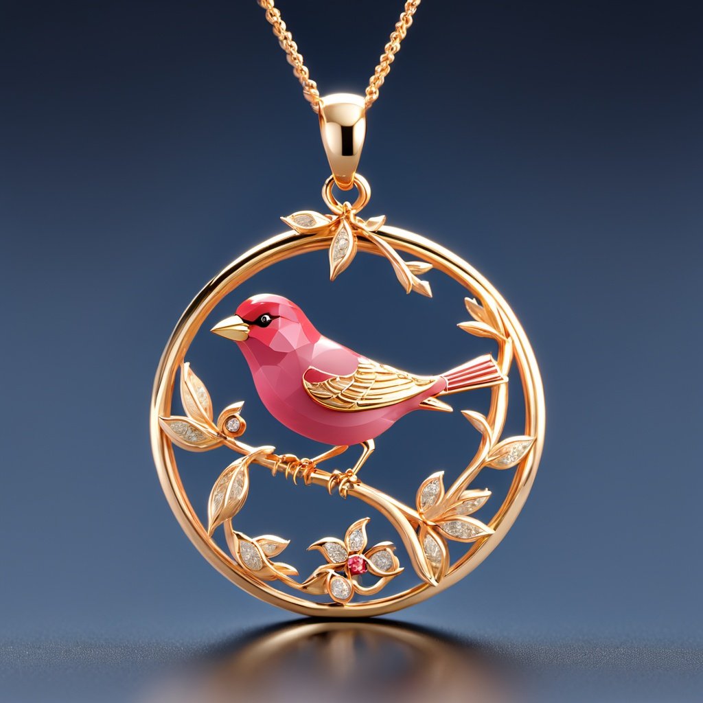 rosefinch Pendant,masterpiece,best quality,8k,cg,