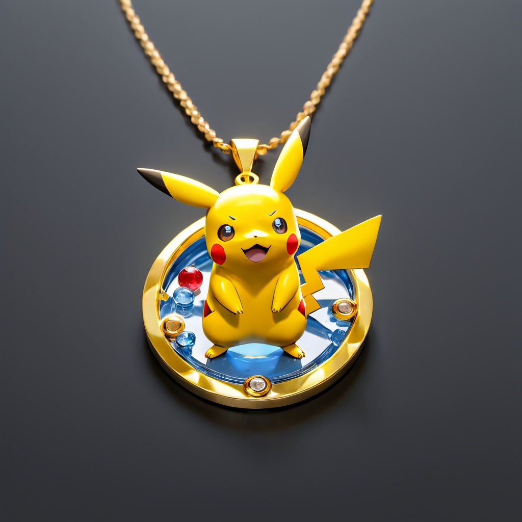 masterpiece,best quality,8k,cg,Pikachu Pendant