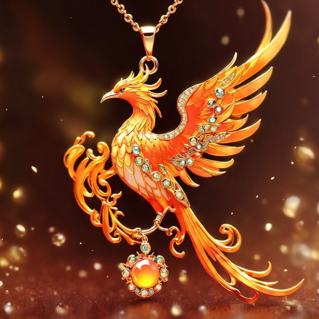 phoenix Pendant,masterpiece,best quality,8k,cg,