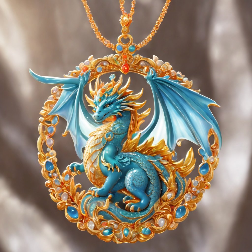 Holy Dragon Pendant,masterpiece,best quality,8k,cg,