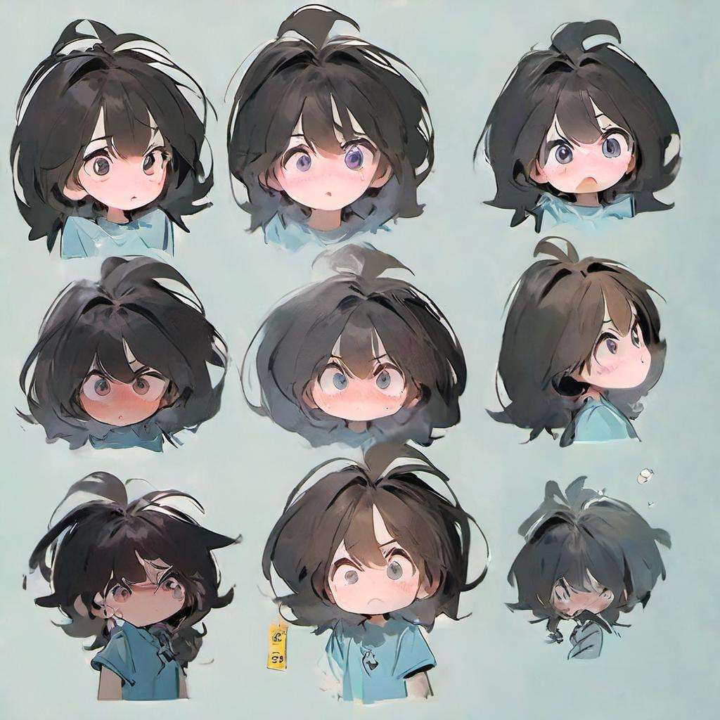 stickers,biaoqing,stickers of 20yo girl,white background,simple background,emotional,best quality,highly detailed,masterpiece,an extremely delicate and beautiful,extremely detailed,8k wallpaper,Amazing,finely detail,official art,happy,disarten,doubt,hair_tie,weeeeps,<lora:stickers_0.8+stickers2_0.8:1>,