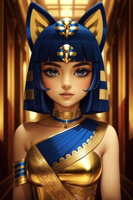 (masterpiece, best quality),  intricate details,1girl,  <lora:Ankha_v2_RT_e6_R-128:0.8> ankha, 