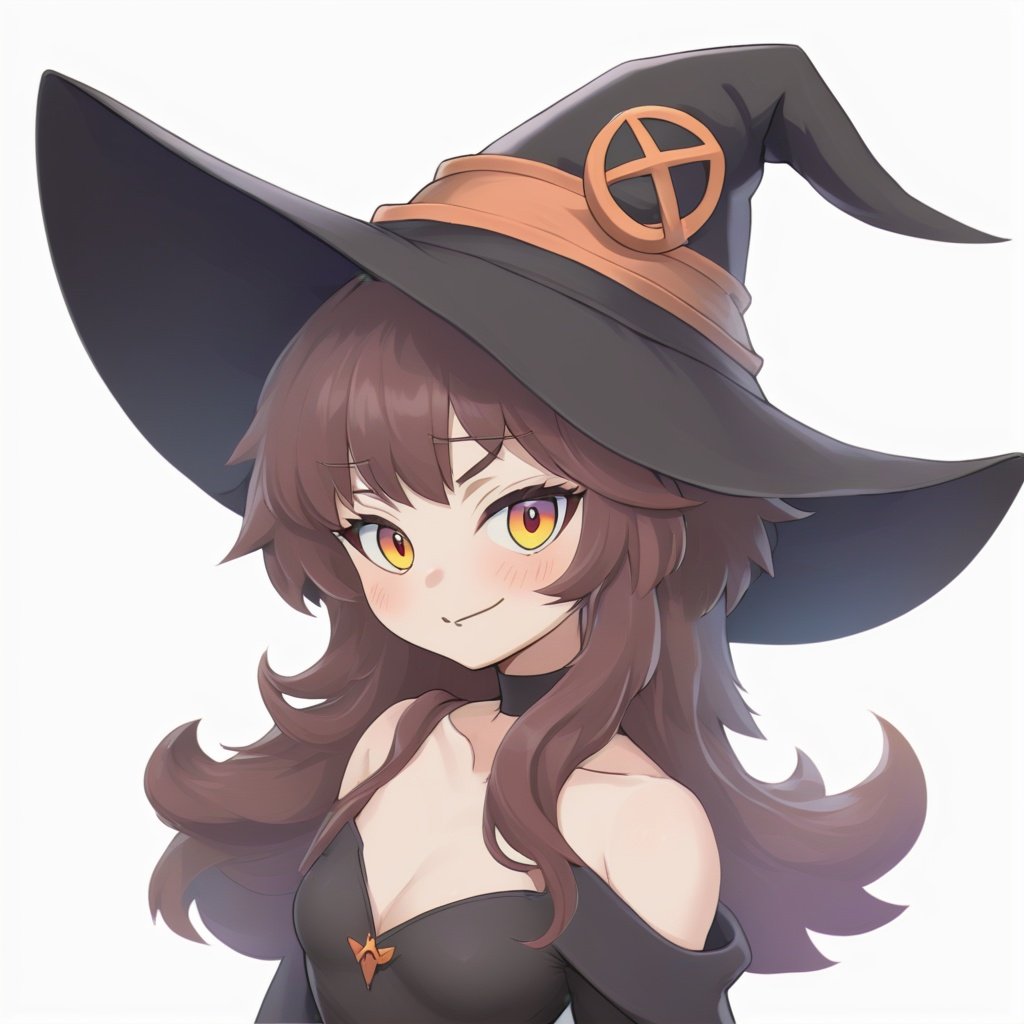 megumin, witch hat, cape