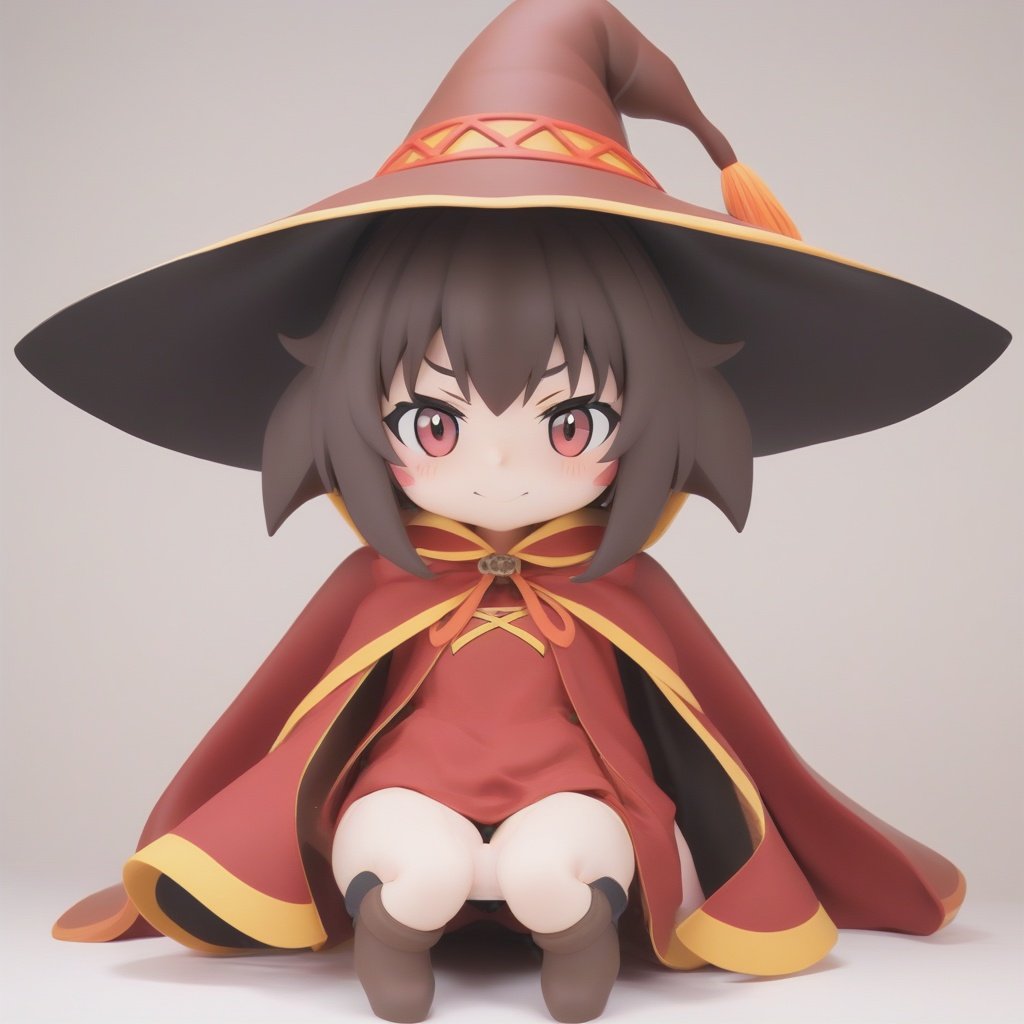 megumin, witch hat, cape