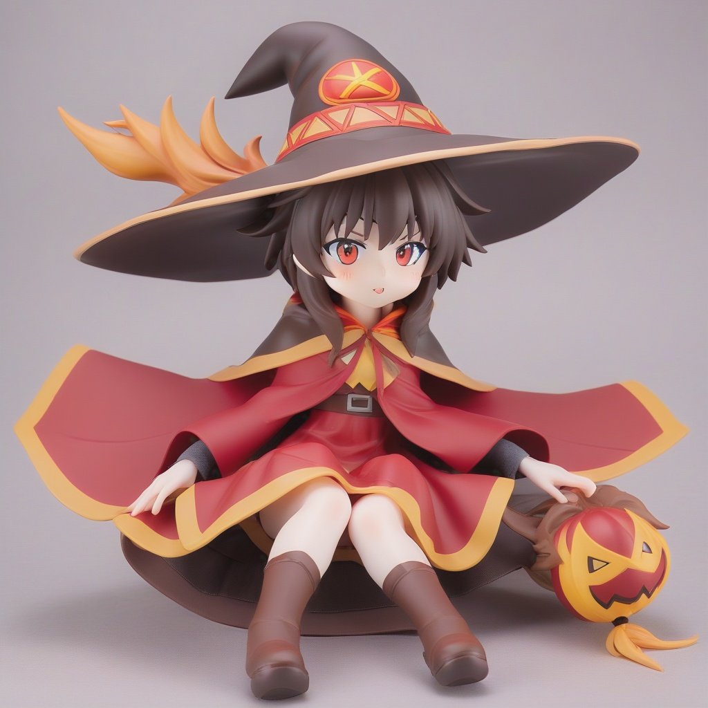 megumin, witch hat, cape