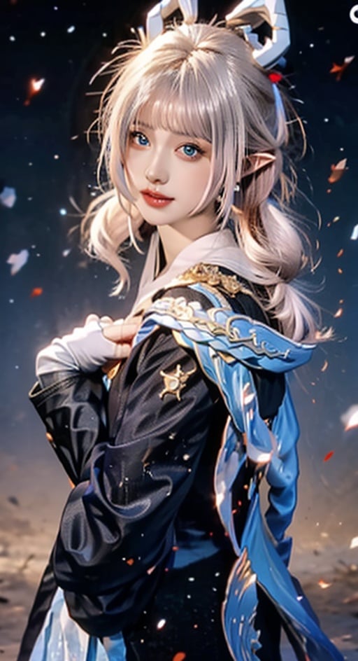 yaobbx, silver hair, upper body, light, rays, grey green eyes, eye slashes, upper body, a woman with pink hair and a dragon earring is shown in this picture, with a pink background, Fan Qi, stanley artgerm lau, a detailed painting, fantasy art ,WZRYhaiyueFMLY,1 girl,Real