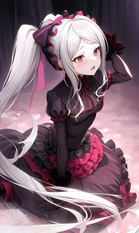 shalltear bloodfallen, shalltearcostume, masterpiece, best quality, 1girl, ponytail,  <lora:shalltear:0.8>