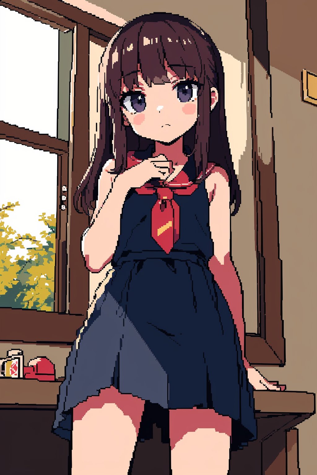 masterpiece, best quality,1loli,(pixel art)