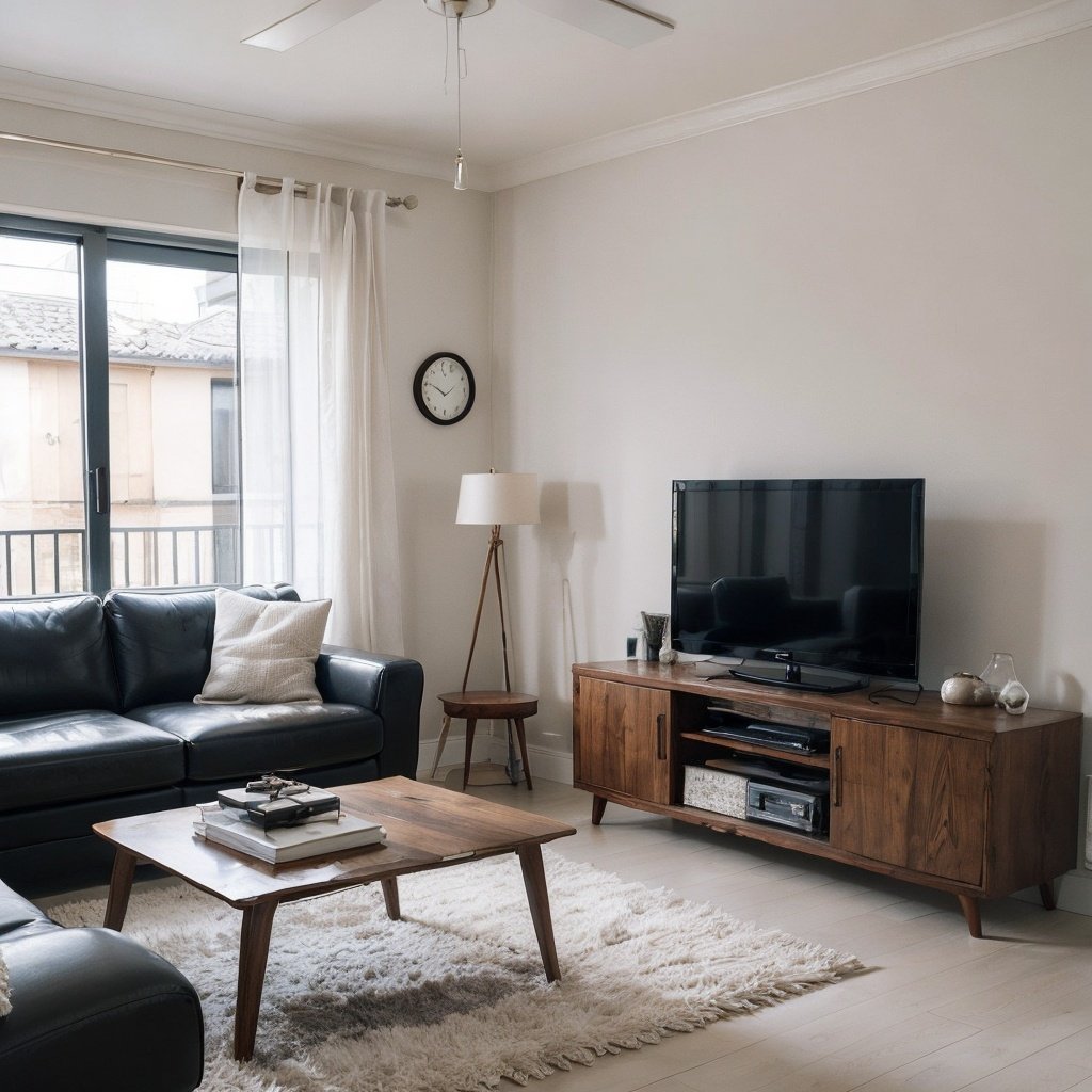 living room,minimalist style,