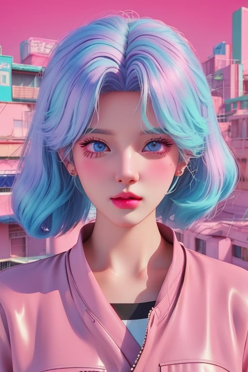 2023 style attractive and glowing super detailed lofi pastel girl with a cat, very detailed and well designed expressive eyes, old anime, lofi vaporwave anime city landscape, synthwave, futuristic vibes, vaporwave colour, anime, old style, 1990 style, simple --niji,3DMM,weiboZH, <lora:EMS-7546-EMS:0.8>