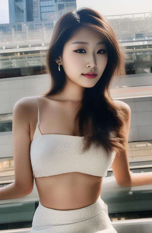 candid (full-body:1.2) photo of instafamous babe (hyoon2 woman ) enjoying shopping in (Gangnam) South Korea, perfect slender body and smooth skin, busty breasts,  detailed face, urbanscape, skyscrapers, <lora:skirtliftTheAstonishing_skirtliftv1:0.8>, <hypernet:LuisapPhotoclarity_v1:0.5>