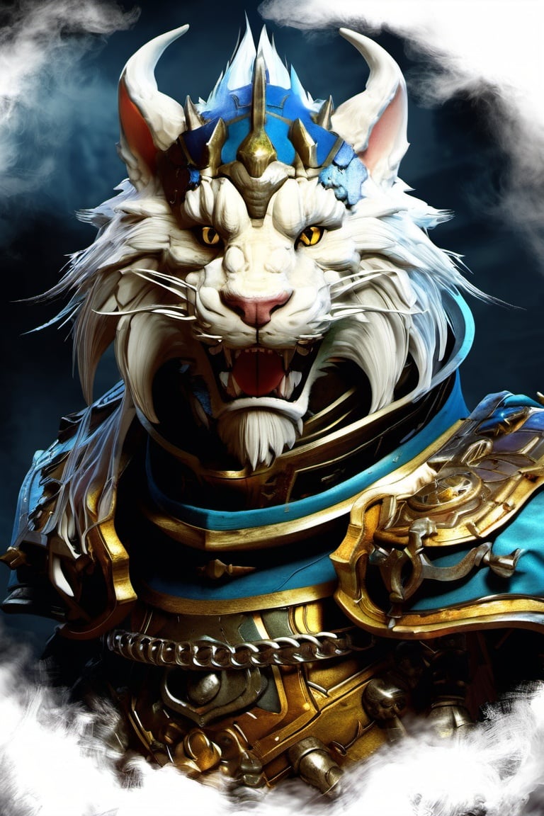 Charr engineer of Guild Wars 2, concept art, close-up, digital art, hyper-realistic, highly detailed