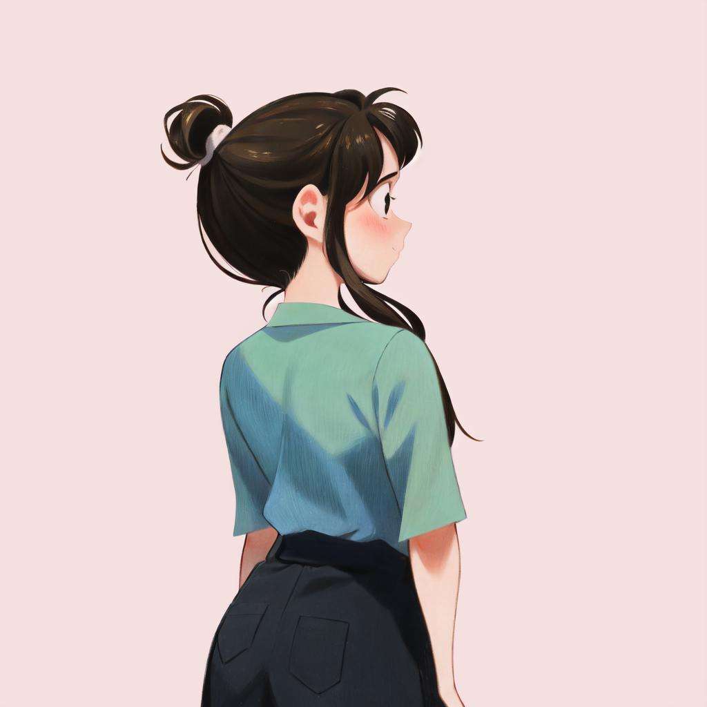 <lora:Genevievegodbout:1>1 girl,Double ponytail