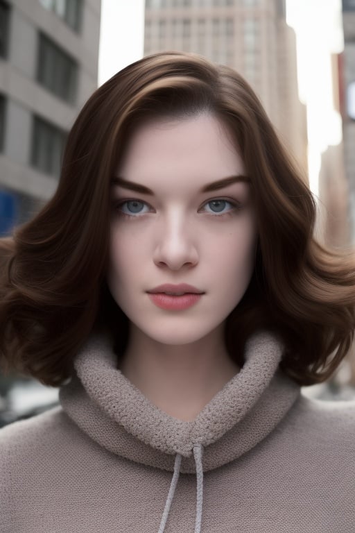 photo of woStoya, wearing a oversized sweater, in new york city, head and shoulders, detailed skin, 20 megapixel, canon eos r3, detailed skin, detailed, detailed face,<lora:woStoya-000004:1>