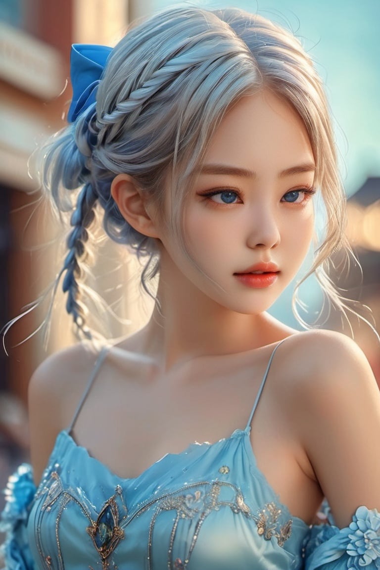 Solo, anime girl, full body, young adult body, medium chest, Hyperdetailed school background, School, 
Detailed medium white hair braid, hair braid, Cat ears, beautiful, Detailed eyes, blue eyes, Side view, torso shot from waist, Thick lineart, Anxious, Hyperdetailed natural light, detailed reflection light, 
volumetric lighting maximalist photo illustration 64k, resolution high res intricately detailed complex, 
key visual, precise lineart, vibrant, panoramic, cinematic, masterfully crafted, 64k resolution, beautiful, stunning, ultra detailed, expressive, hypermaximalist, colorful, rich deep color, vintage show promotional poster, glamour, anime art, fantasy art, brush strokes,, 16k, UHD, HDR,(Masterpiece:1.5), Absurdres, (best quality:1.5), Anime style photo, Manga style, Digital art, glow effects, Hand drawn, render,octane render, cinema 4d, blender, dark, atmospheric 4k ultra detailed, cinematic sensual, Sharp focus, hyperrealistic, big depth of field, Masterpiece, colors, 3d octane render, concept art, trending on artstation, hyperrealistic, Vivid colors,, modelshoot style, (extremely detailed CG unity 8k wallpaper), professional majestic oil painting by Ed Blinkey, Atey Ghailan, Studio Ghibli, by Jeremy Mann, Greg Manchess, Antonio Moro, trending on ArtStation, trending on CGSociety, Intricate, High Detail, Sharp focus, dramatic, photorealistic painting art,beautymix,cutegirlmix,jennierubyjenes
