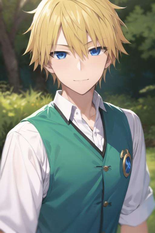 masterpiece, best quality, sketch, 1boy, solo, male focus, looking at viewer, upper body, , <lora:itsuhito_sakaki:0.74>, itsuhito_sakaki, blonde hair, blue eyes, vest, , soft science fiction, HDR