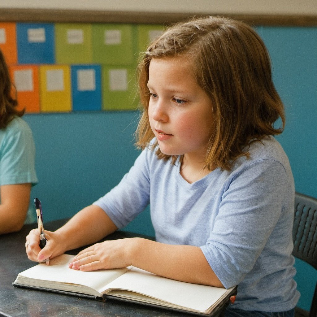 photo of a classroom,  children on the background, classroom, children learning on the background, photography by nan goldin, by william eggleston, faded, film grain,