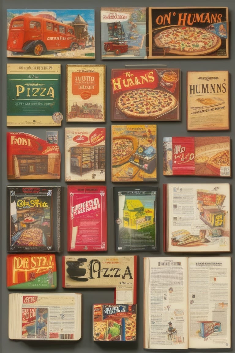 old style, food, english text, cup, book, no humans, chair, table, box, scenery, desk, bowl, controller, computer, monitor, cardboard box, game console, keyboard (computer), pizza, magazine (object), mouse (computer), cd, model kit <lora:copax_old_style_xl:1>,