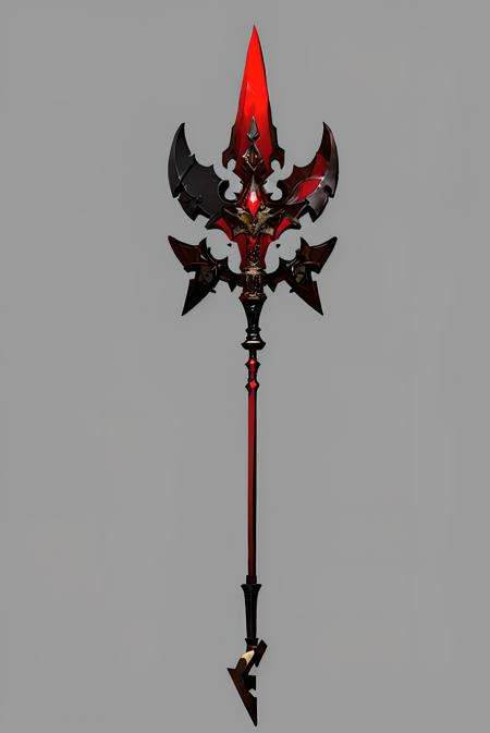 (masterpiece, top quality, best quality, official art, beautiful and aesthetic:1.2),(8k, best quality, masterpiece:1.2), CGgameweaponicon gsw, no humans, grey background, weapon, simple background, still life, polearm, black background, gradient, sword,<lora:CGgameweaponicon gsw_20230709181638:1>