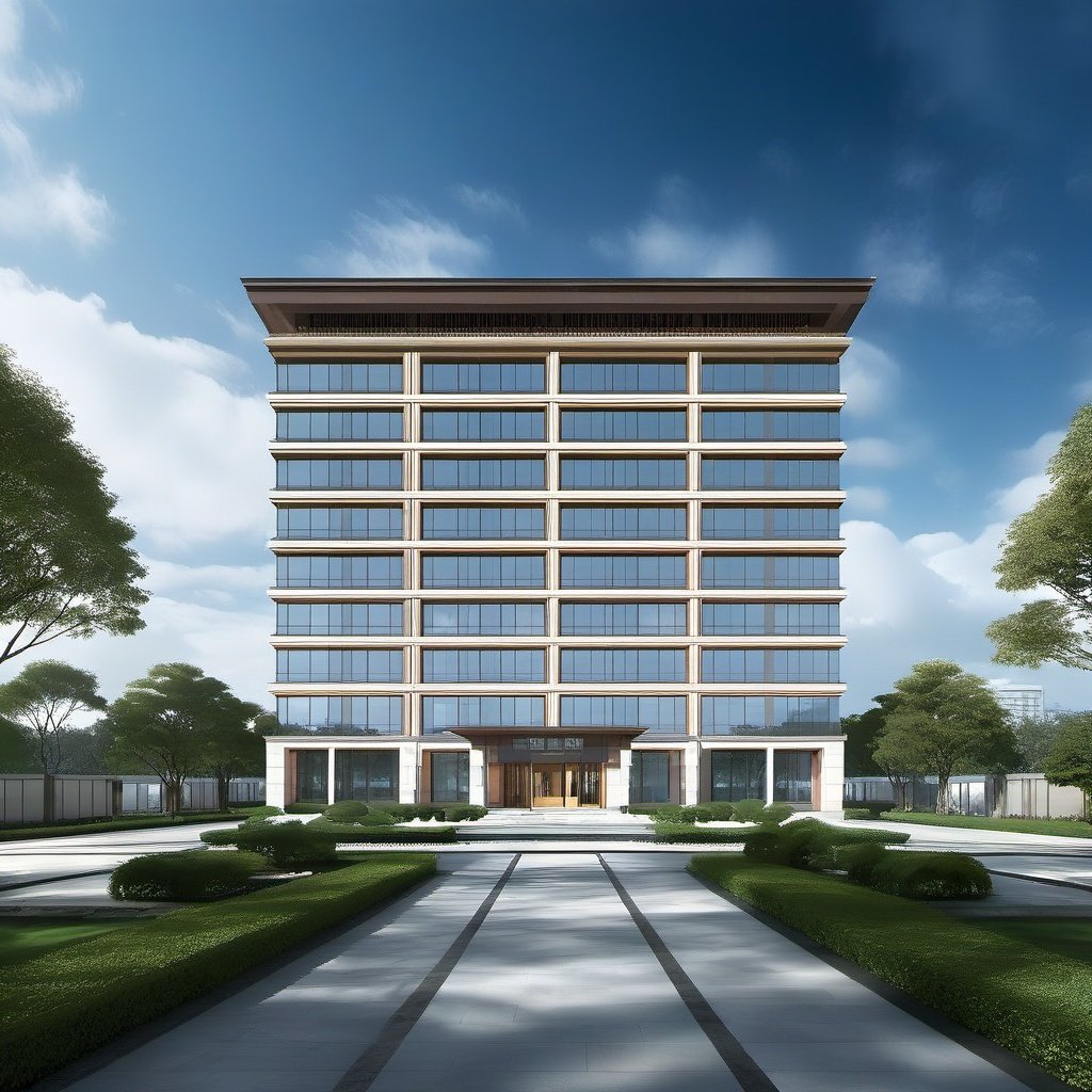 (masterpiece), best quality,8K,no humans, zhuzhai, residence, no humans, tree, outdoors, sky, scenery, building, day, cloud, blue sky, road,  <lora:ZSresidenceV1.0-000039:0.8>