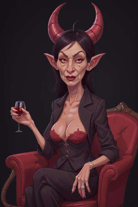 mature devil woman, sophisticated, luxury