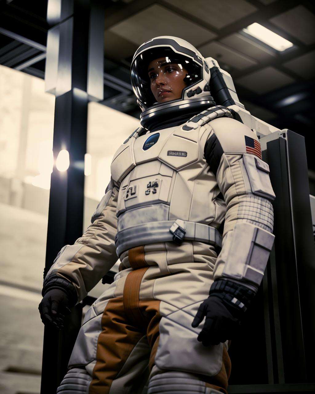 a man in a space suit and helmet ,   unreal 5, a raytraced image