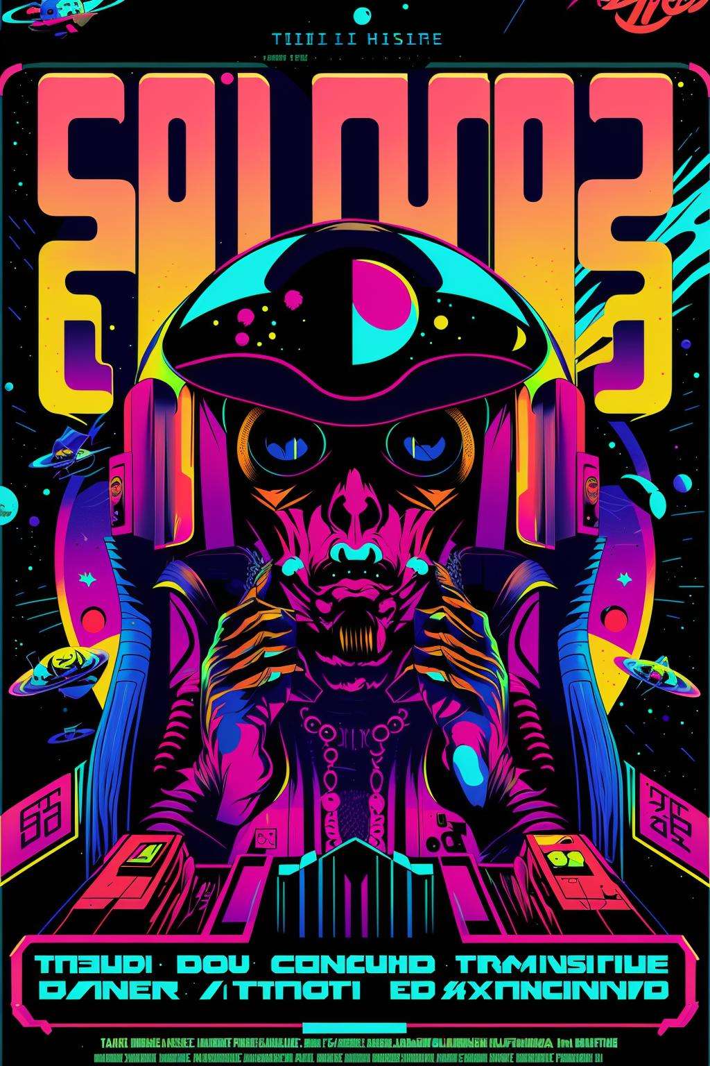 psy_poster , Psychedelic  poster ,   Sublime , Datapunk , Space pirate , Techno mage ,