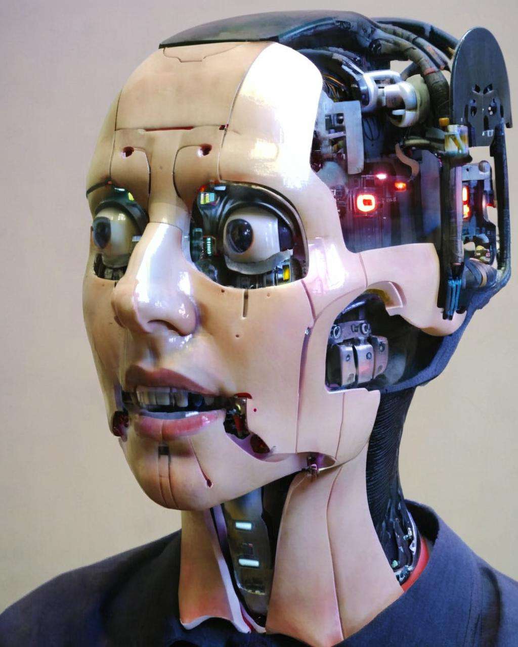 face robotics , cinematic, sci-fi, ((cyberpunk style))<lora:Face_Robotics_sdxl:1.0>