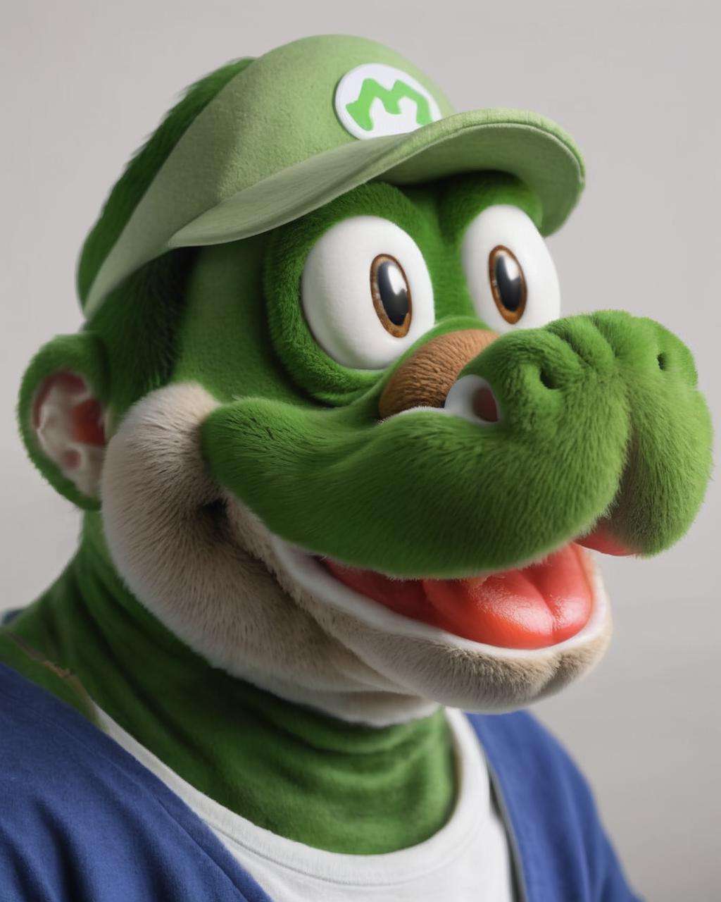 photo portrait of Yoshi in real life, real<lora:Real_Mario_sdxl:1.0>